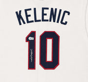 Team USA Jarred Kelenic Autographed White Jersey Beckett BAS Witness Stock #266277