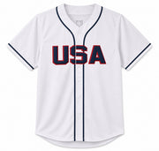 Team USA Jarred Kelenic Autographed White Jersey Beckett BAS Witness Stock #266277