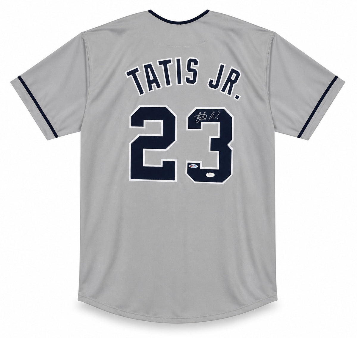San Diego Padres Fernando Tatis Jr. Autographed Grey Jersey JSA Stock #267069