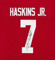 Ohio State Buckeyes Dwayne Haskins Autographed Red Jersey JSA Stock #267073