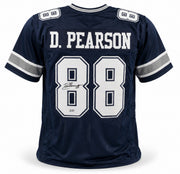 Dallas Cowboys Drew Pearson Autographed Blue Jersey Beckett BAS Witness Stock #267051