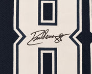 Dallas Cowboys Drew Pearson Autographed Blue Jersey Beckett BAS Witness Stock #267051