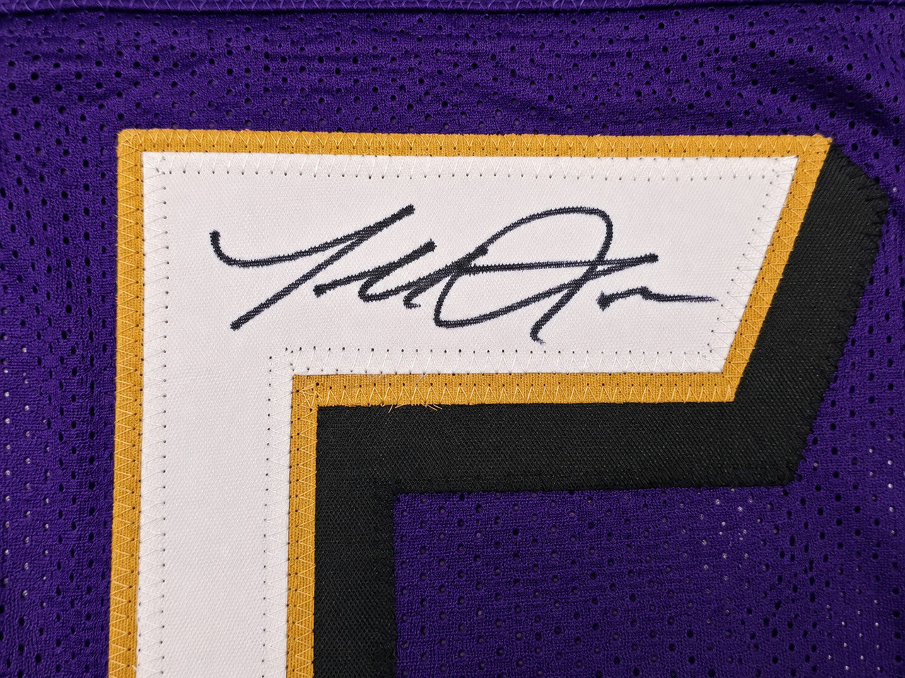 Baltimore Ravens Terrell Suggs Autographed Purple Jersey Beckett BAS Witness Stock #267052