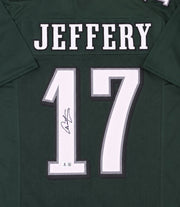 Philadelphia Eagles Alshon Jeffery Autographed Green Jersey Beckett BAS Witness Stock #267067