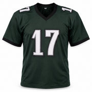 Philadelphia Eagles Alshon Jeffery Autographed Green Jersey Beckett BAS Witness Stock #267067