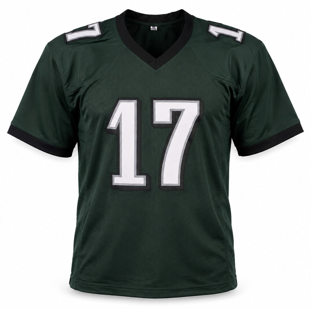 Philadelphia Eagles Alshon Jeffery Autographed Green Jersey Beckett BAS Witness Stock #267067
