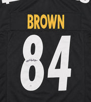 Pittsburgh Steelers Antonio Brown Autographed Black Jersey JSA Stock #267055