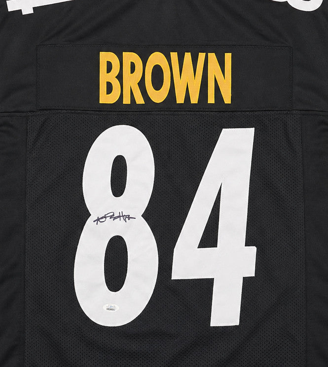 Pittsburgh Steelers Antonio Brown Autographed Black Jersey JSA Stock #267055