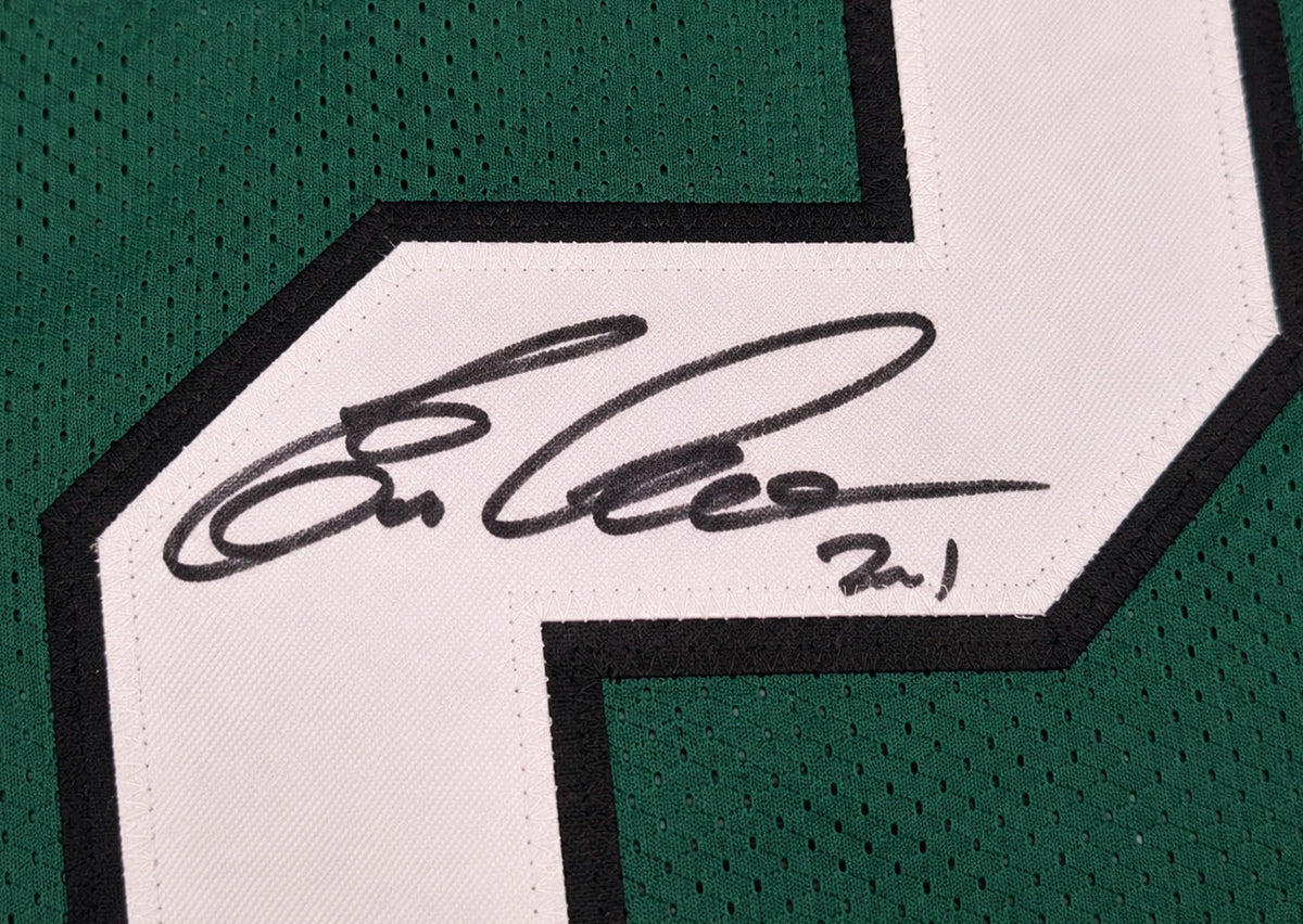 Philadelphia Eagles Eric Allen Autographed Green Jersey Beckett BAS Witness Stock #267064
