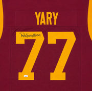 USC Trojans Ron Yary Autographed Cardinal Red Jersey "HOF 01" JSA Stock #267062