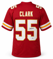 Kansas City Chiefs Frank Clark Autographed Red Jersey PSA/DNA Stock #267045
