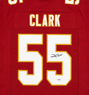 Kansas City Chiefs Frank Clark Autographed Red Jersey PSA/DNA Stock #267045