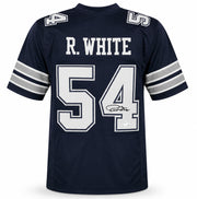Dallas Cowboys Randy White Autographed Blue Jersey Beckett BAS Witness Stock #267047