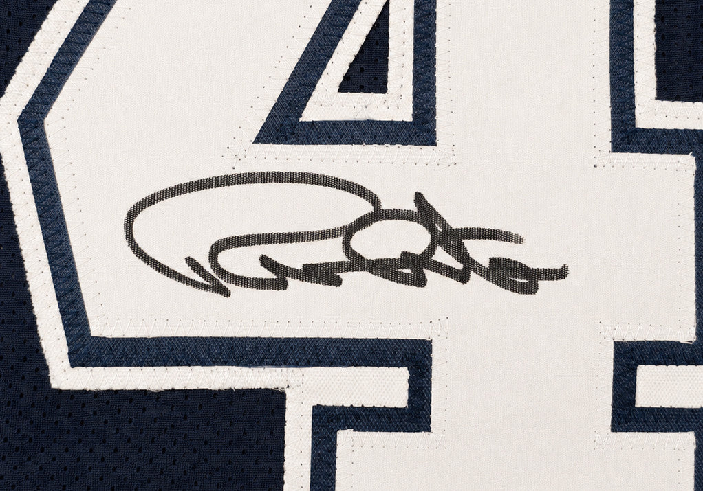 Dallas Cowboys Randy White Autographed Blue Jersey Beckett BAS Witness Stock #267047