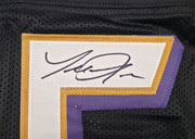 Baltimore Ravens Terrell Suggs Autographed Black Jersey Beckett BAS Witness Stock #267048