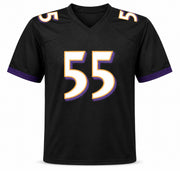 Baltimore Ravens Terrell Suggs Autographed Black Jersey Beckett BAS Witness Stock #267048