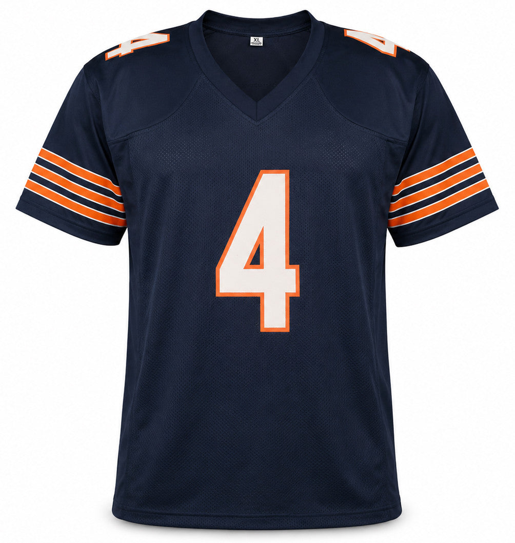 Chicago Bears D'Andre Swift Autographed Blue Jersey Beckett BAS Witness Stock #267071