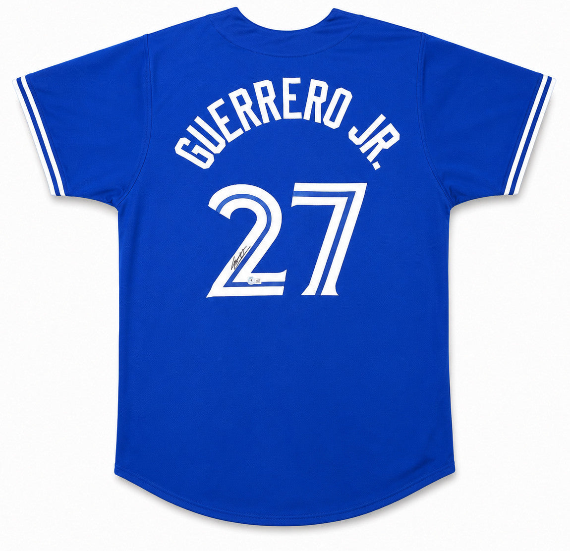 Toronto Blue Jays Vladimir Guerrero Jr. Autographed Blue Jersey Beckett BAS QR Stock #267070