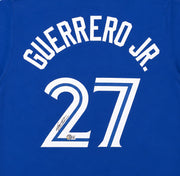 Toronto Blue Jays Vladimir Guerrero Jr. Autographed Blue Jersey Beckett BAS QR Stock #267070