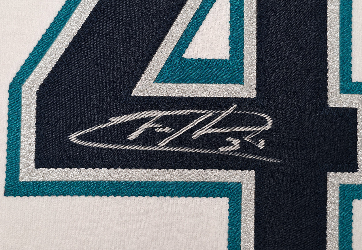 Seattle Mariners Felix Hernandez Autographed White Nike Jersey Size XL Beckett BAS Witness Stock #266584