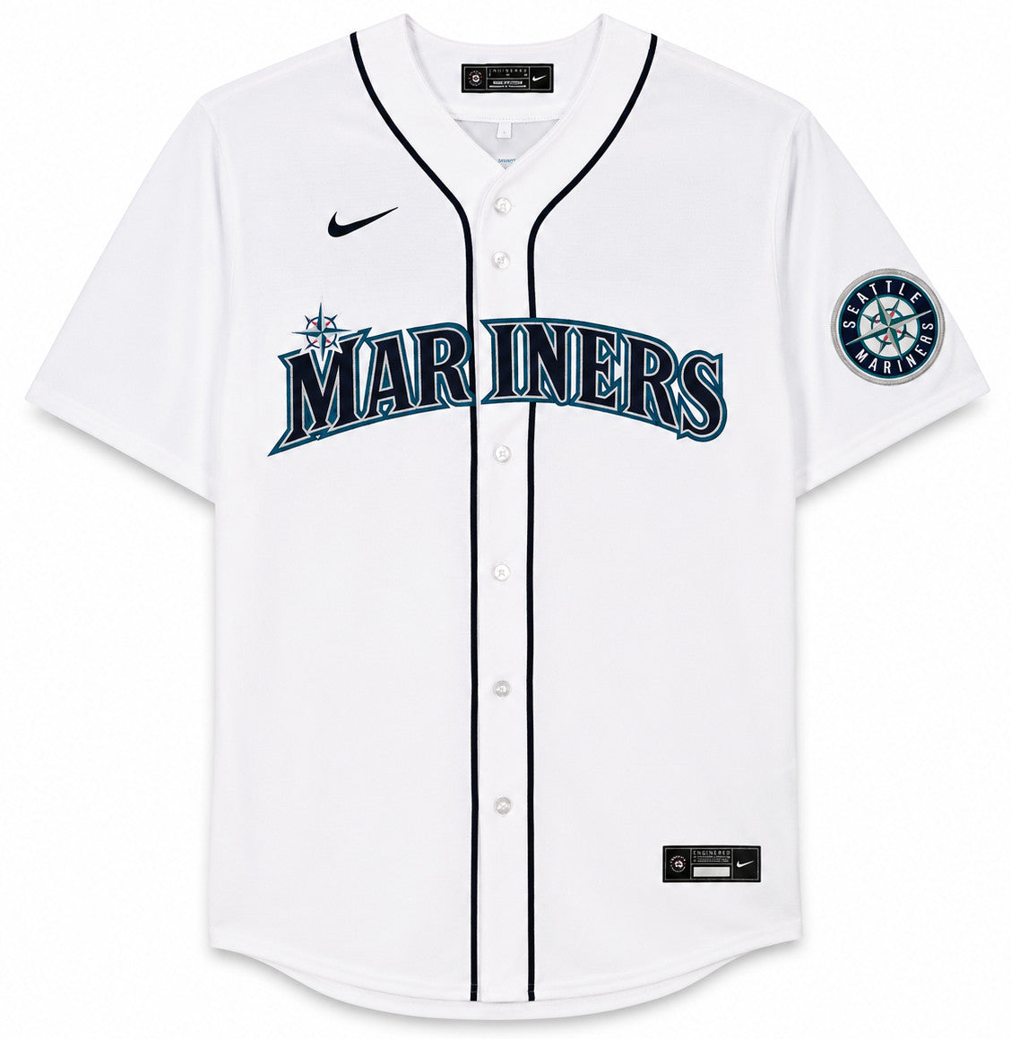 Seattle Mariners Felix Hernandez Autographed White Nike Jersey Size XL Beckett BAS Witness Stock #266584