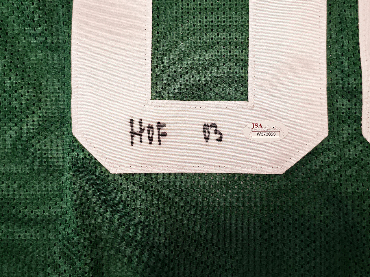 Boston Celtics Robert Parish Autographed Green Jersey "HOF 03" JSA Stock #267058