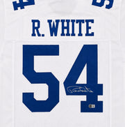 Dallas Cowboys Randy White Autographed White Jersey Beckett BAS Witness Stock #267054