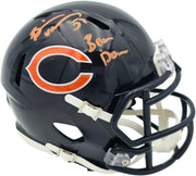 Brian Urlacher Autographed Chicago Bears Blue Speed Mini Helmet "Bear Down" Beckett BAS Witness Stock #267313