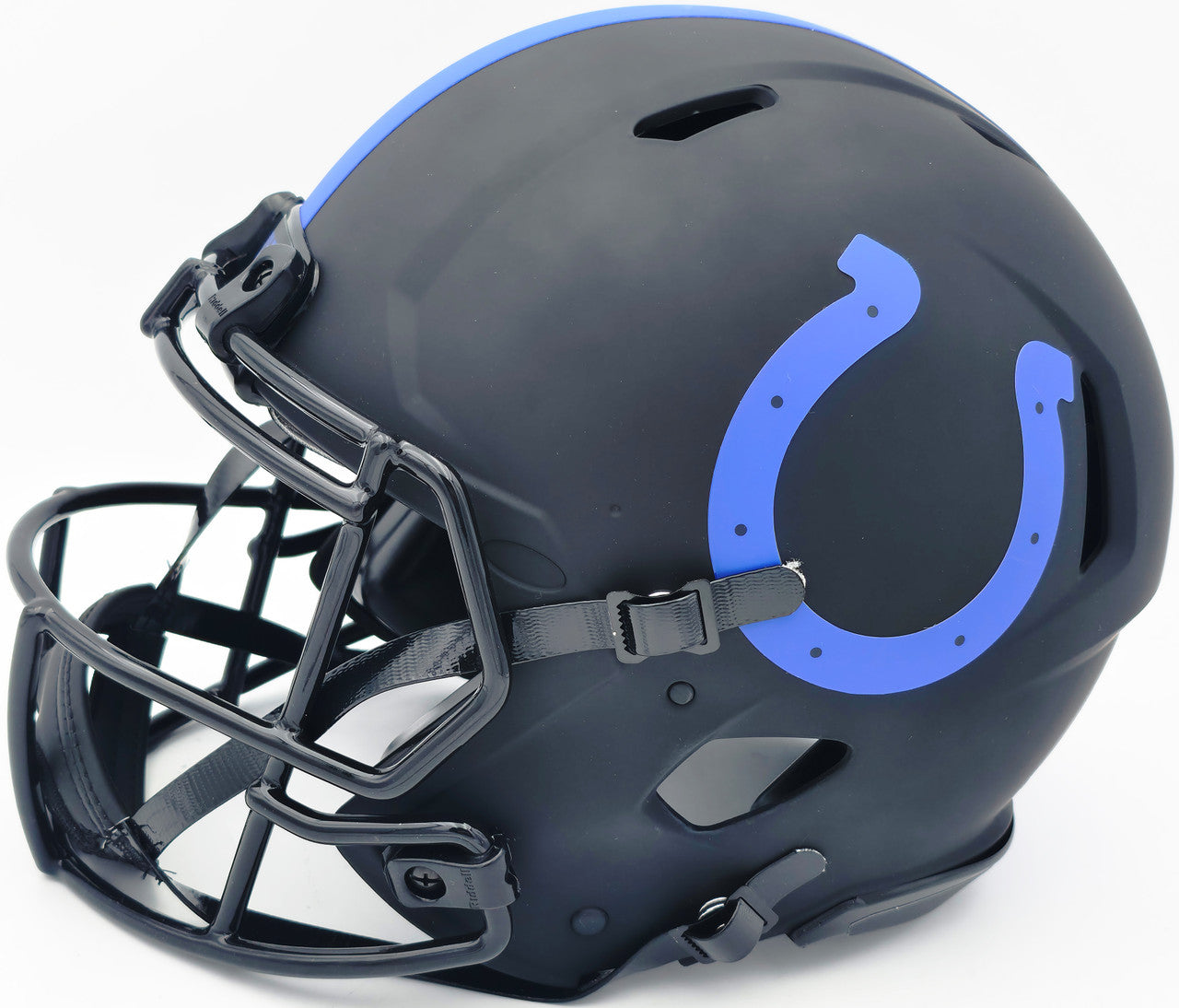 Reggie Wayne Autographed Indianapolis Colts Eclipse Black Full Size Speed Authentic Helmet Beckett BAS Witness Stock #267308