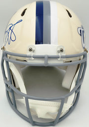Reggie Wayne Autographed Indianapolis Colts Cream Retro Full Size Speed Authentic Helmet Beckett BAS Witness Stock #267309