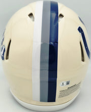 Reggie Wayne Autographed Indianapolis Colts Cream Retro Full Size Speed Authentic Helmet Beckett BAS Witness Stock #267309
