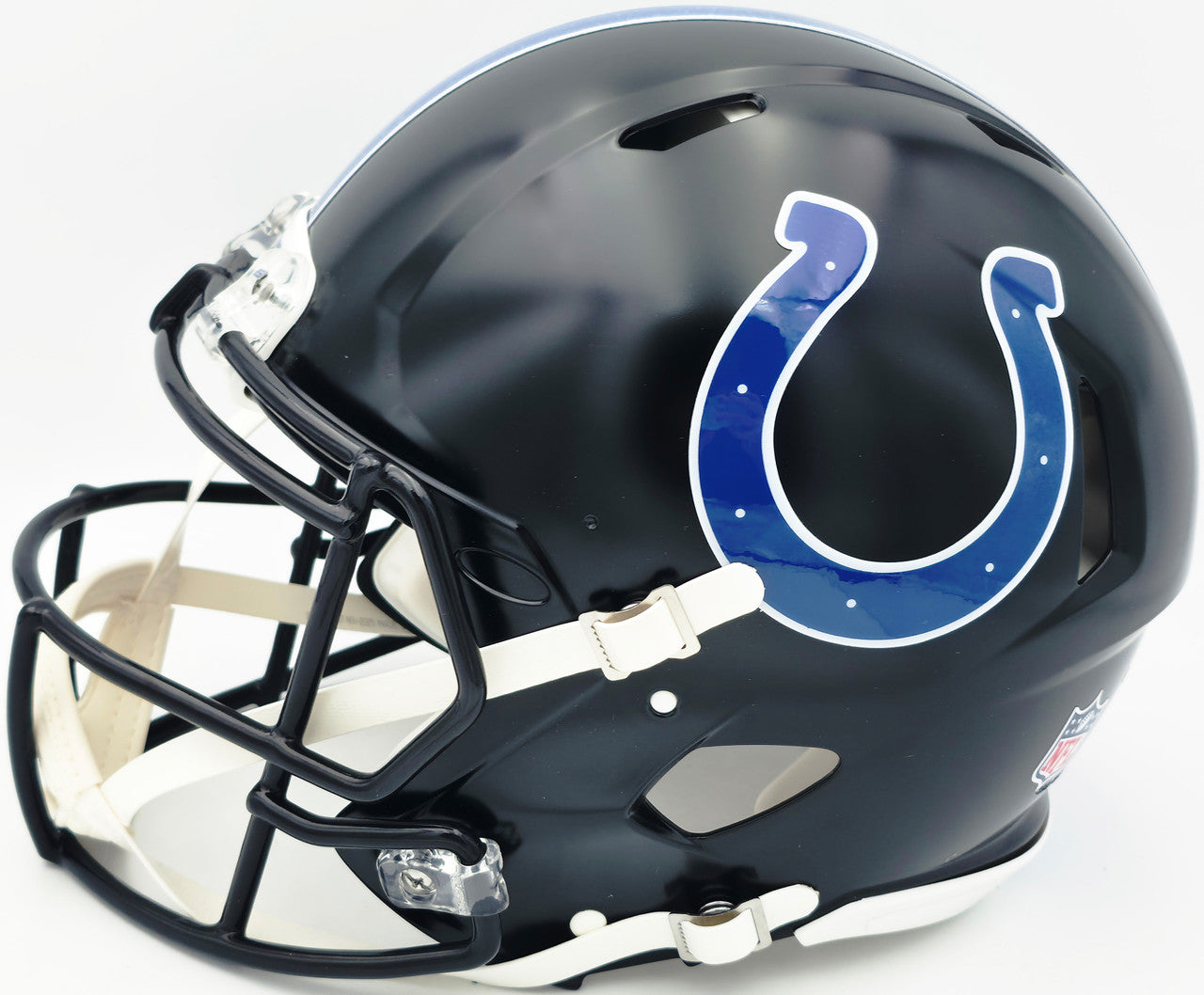 Reggie Wayne Autographed Indianapolis Colts Black 2023 Alternate Full Size Speed Authentic Helmet Beckett BAS Witness Stock #267310