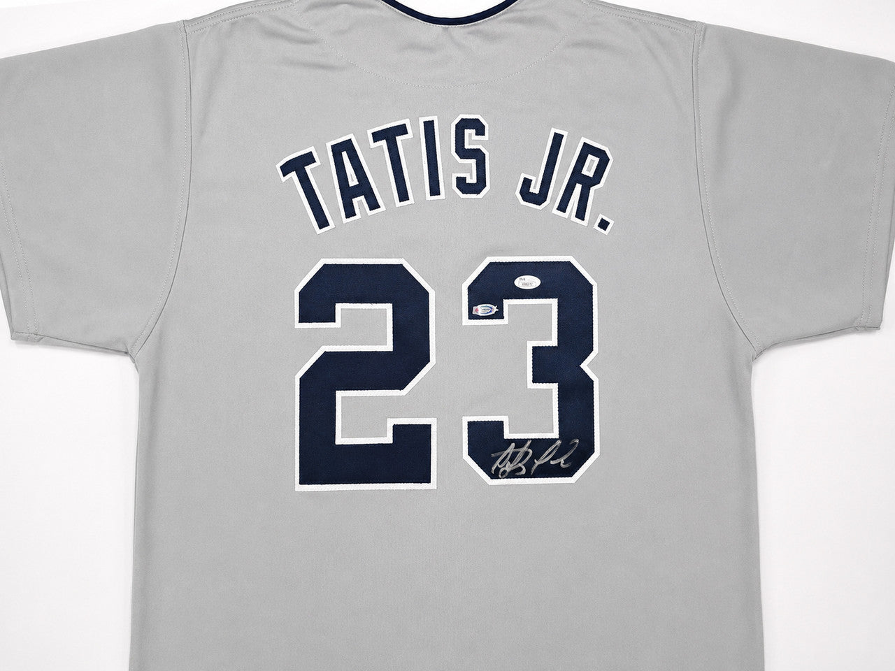 San Diego Padres Fernando Tatis Jr. Autographed Grey Jersey JSA Stock #267280