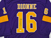 Los Angeles Kings Marcel Dionne Autographed Purple Jersey "HOF 92" JSA Stock #267060