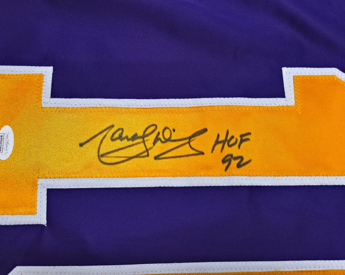 Los Angeles Kings Marcel Dionne Autographed Purple Jersey "HOF 92" JSA Stock #267060