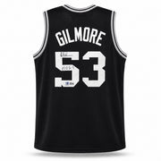 San Antonio Spurs Artis Gilmore Autographed Black Jersey "HOF-11" Beckett BAS QR Stock #267059