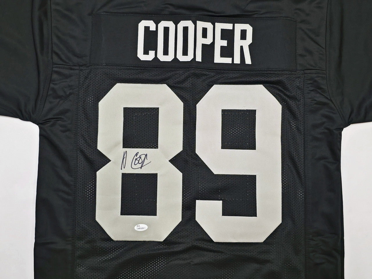 Las Vegas Raiders Amari Cooper Autographed Black Jersey JSA Stock #267046