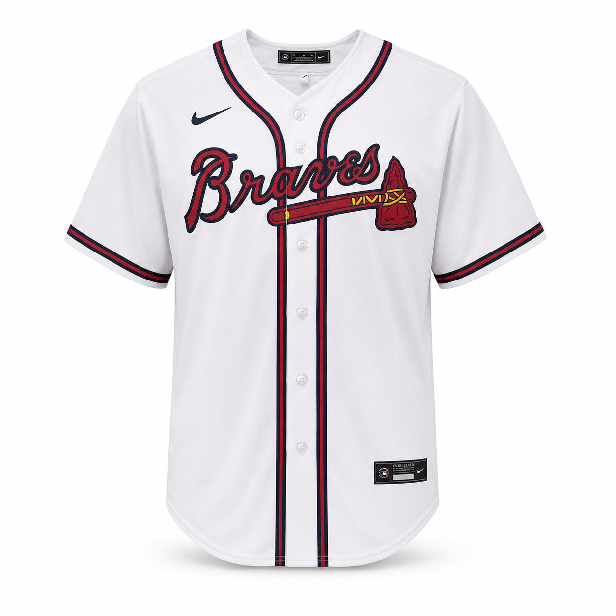 Atlanta Braves John Smoltz Autographed White Nike Jersey Size XL PSA/DNA Stock #266282