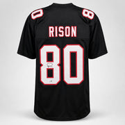 Atlanta Falcons Andre Rison Autographed Black Jersey Beckett BAS Witness Stock #265942