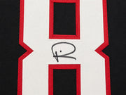 Atlanta Falcons Andre Rison Autographed Black Jersey Beckett BAS Witness Stock #265942