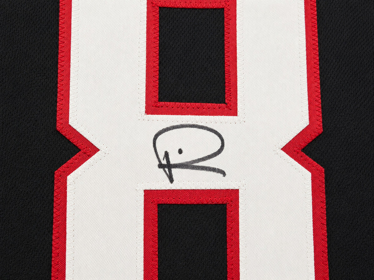 Atlanta Falcons Andre Rison Autographed Black Jersey Beckett BAS Witness Stock #265942