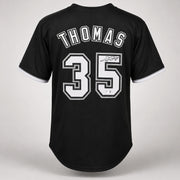 Chicago White Sox Frank Thomas Autographed Black Jersey Beckett BAS QR Stock #265937