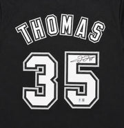 Chicago White Sox Frank Thomas Autographed Black Jersey Beckett BAS QR Stock #265937