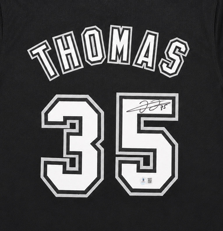 Chicago White Sox Frank Thomas Autographed Black Jersey Beckett BAS QR Stock #265937