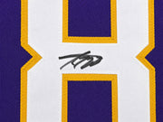 Minnesota Vikings Adrian Peterson Autographed Purple Jersey JSA Witness Stock #265941