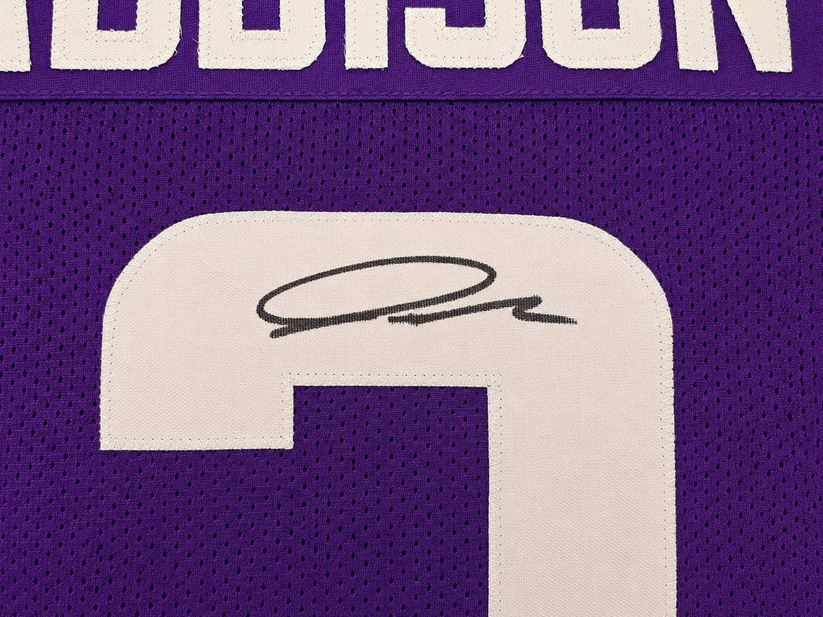 Minnesota Vikings Jordan Addison Autographed Purple Jersey Beckett BAS QR Stock #265945