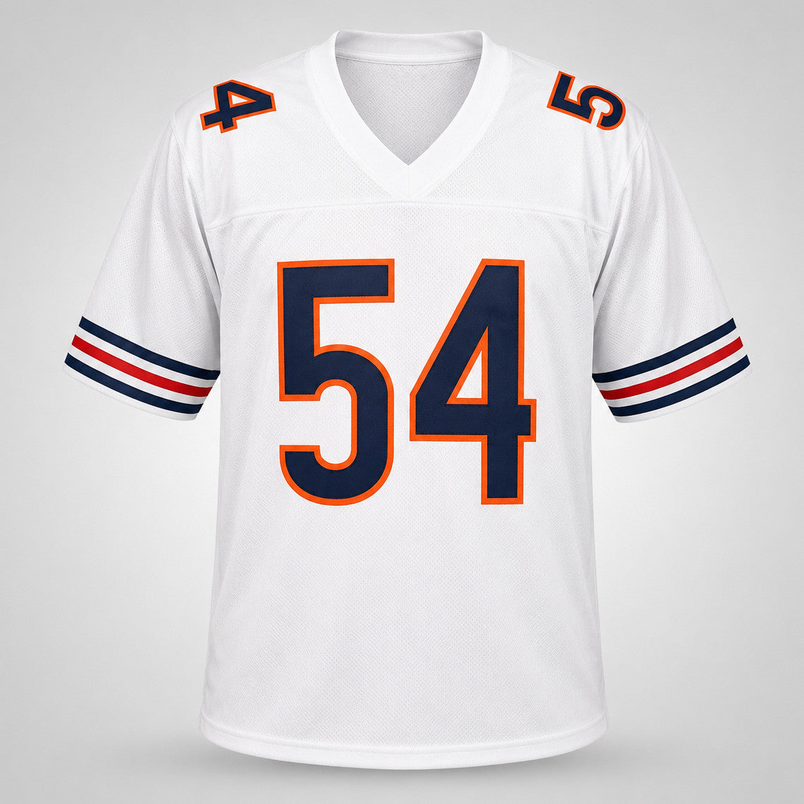 Chicago Bears Brian Urlacher Autographed White Jersey "HOF 18" Beckett BAS Witness Stock #265936