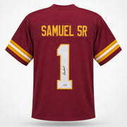 Washington Commanders Deebo Samuel Autographed Maroon Jersey Beckett BAS QR Stock #265951