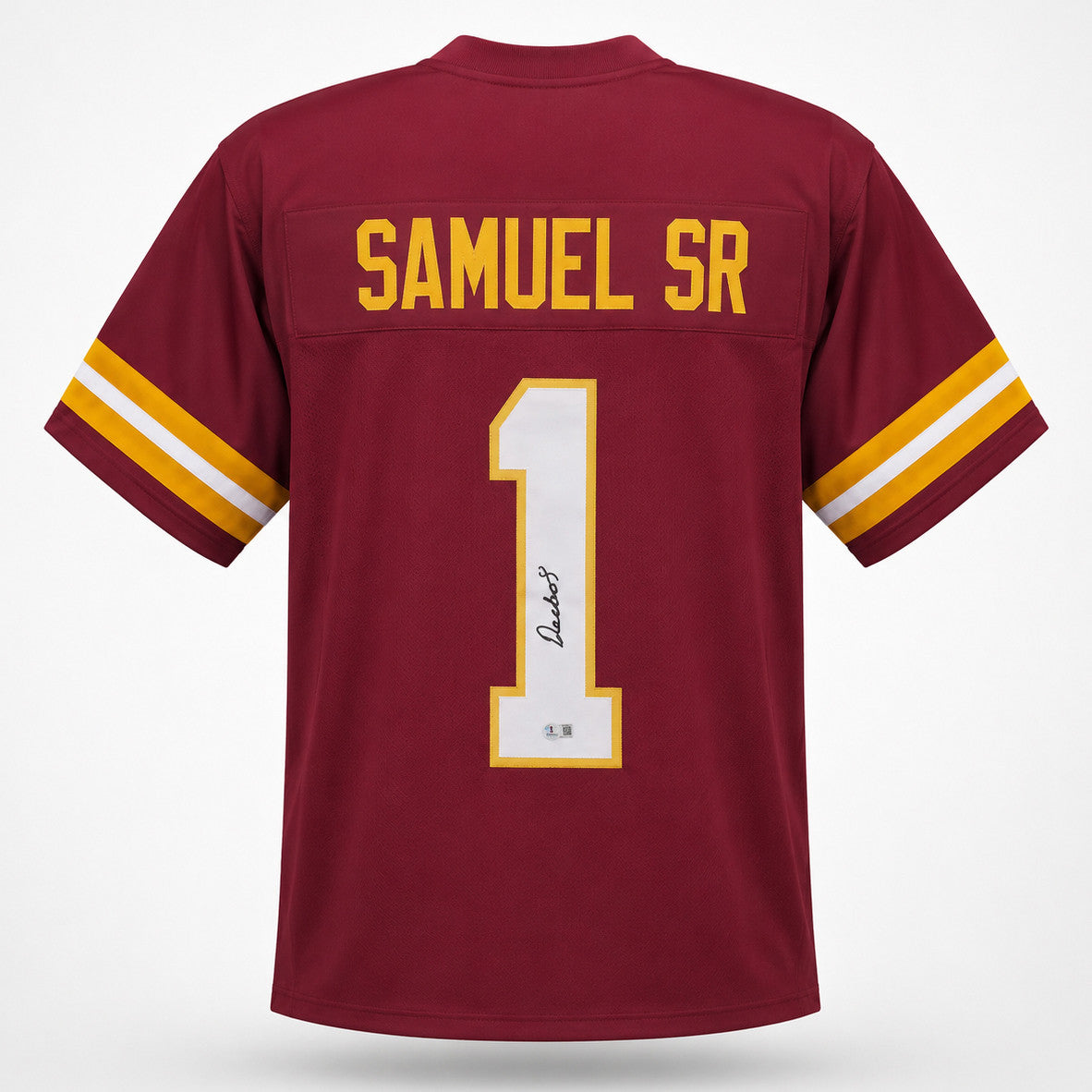 Washington Commanders Deebo Samuel Autographed Maroon Jersey Beckett BAS QR Stock #265951