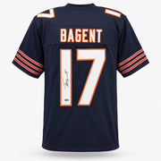 Chicago Bears Tyson Bagent Autographed Blue Jersey Beckett BAS QR Stock #265950